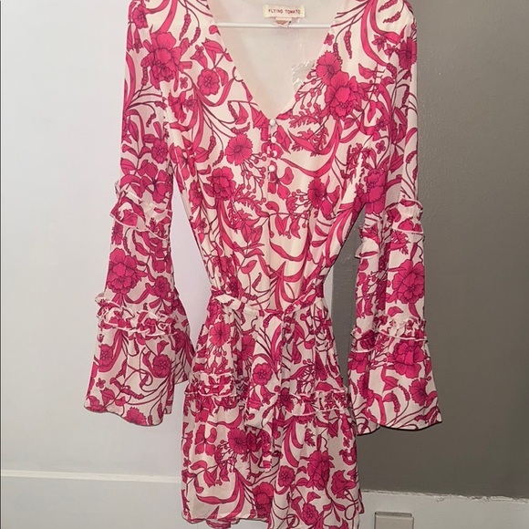 New Flying Tomato Floral Mini Dress- Large - Picture 1 of 6